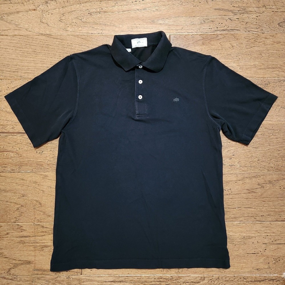 Southern Tide The Club Polo Men's Size Small 38 Short Sleeve Black